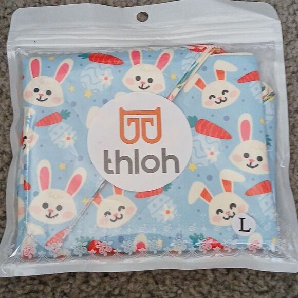 Dog Bandanas 2 Pack Reversible Pet Scarf Spring Easter Sz L up to 19" neck - Picture 1 of 7